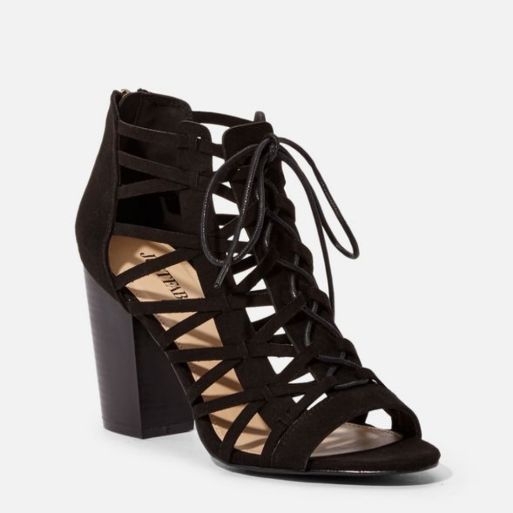 Justfab Jalisah Block Heeled Sandals Size 8.5